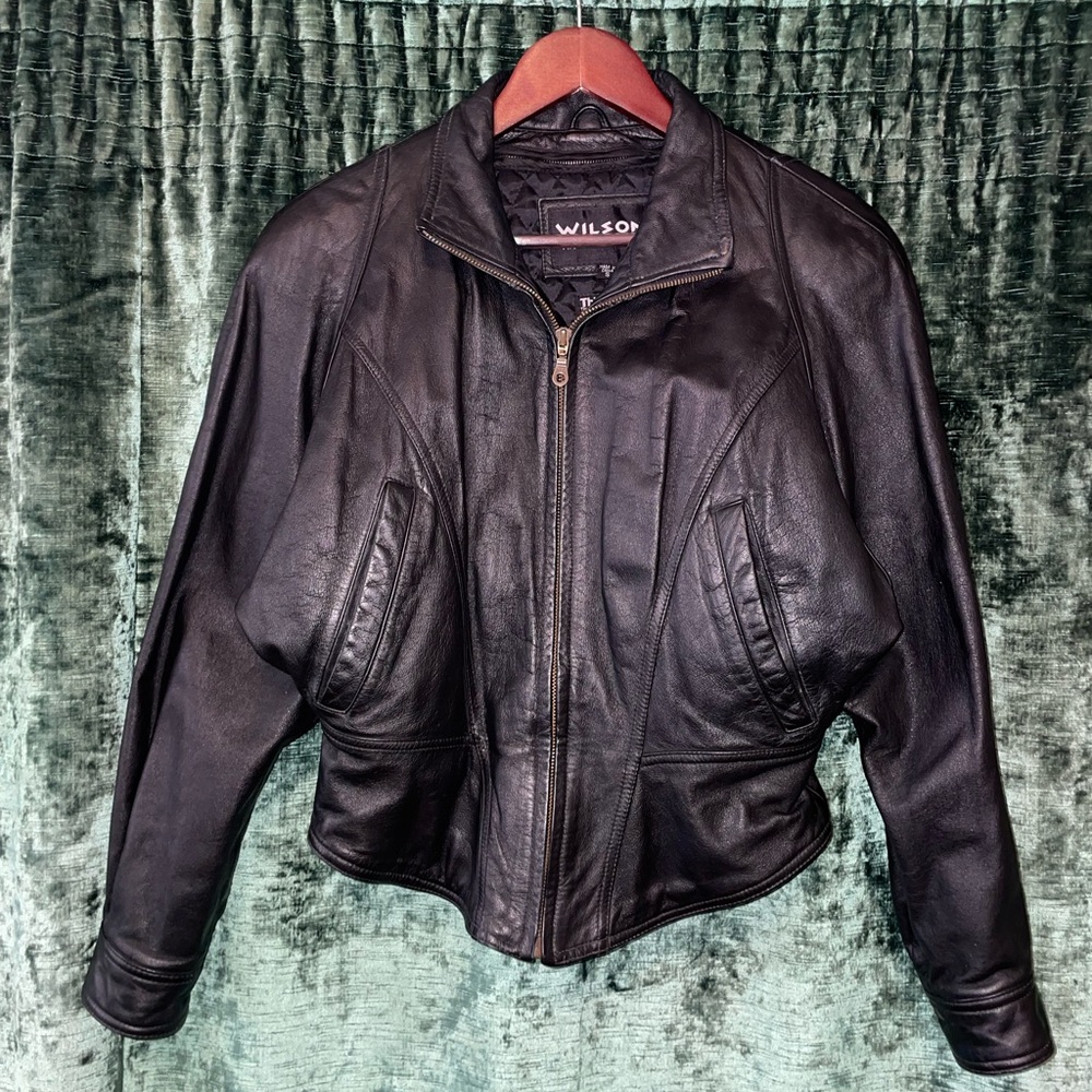 Perfect Vintage Cropped Leather Jacket